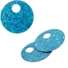 Sequins Hologram 20mm 4mm Hole Round Aqua
